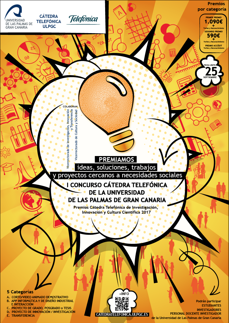 Cartel I Concurso Cátedra Telefónica de la ULPGC
