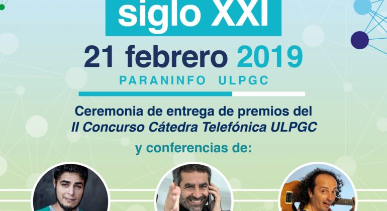Cartel de la Jornada Cátedra Telefónica ULPGC 2019